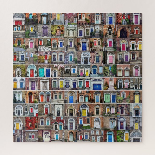 100 portes de Dublin Jigsaw Puzzle (Vertical)