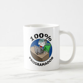 100% Programmierer Kaffeetasse
