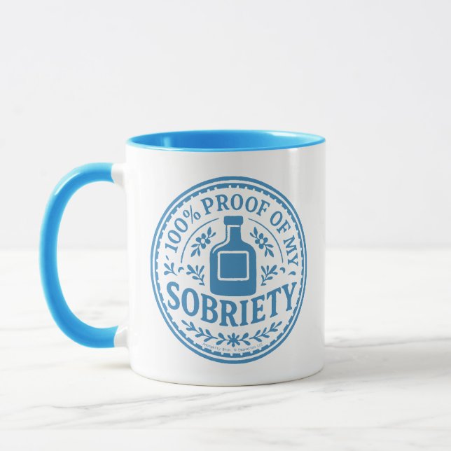100% Proof of My Sobriety - Mug (Gauche)