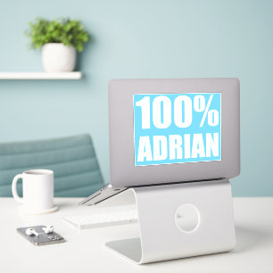 100 Prozent Adrian Name Aufkleber