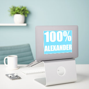 100 Prozent Alexander Name Aufkleber