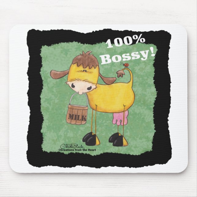 100 Prozent Bossy Cow Mousepad (Vorne)
