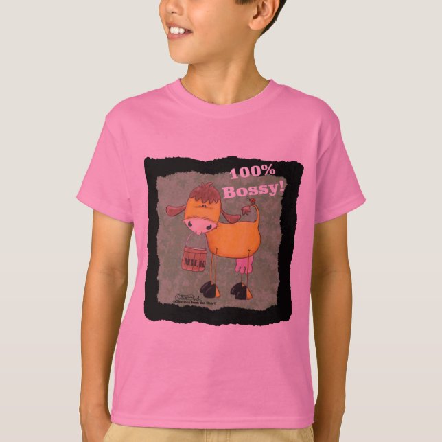 100 Prozent Bossy Cow T-Shirt (Vorderseite)