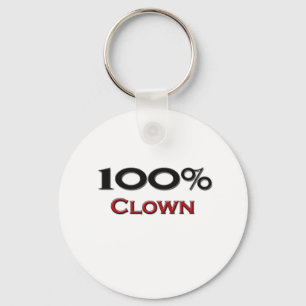 100 Prozent-Clown Schlüsselanhänger