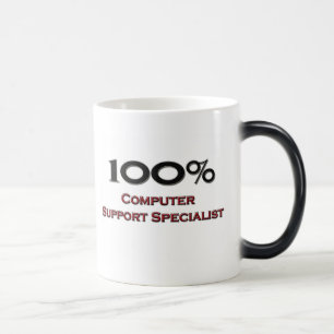 100 Prozent-Computer-Stützspezialist Verwandlungstasse