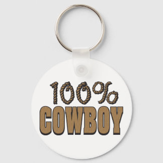 100 Prozent Cowboy Schlüsselanhänger