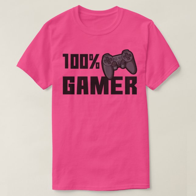 100 Prozent Gamer T-Shirt (Design vorne)
