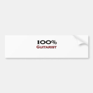 100 Prozent-Gitarrist Autoaufkleber