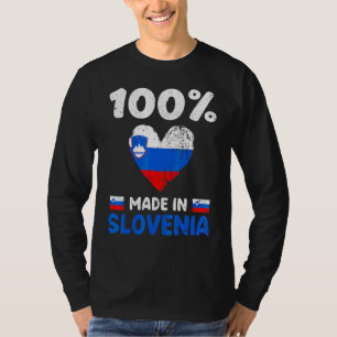 100 Prozent in Slowenien hergestellte slowenische T-Shirt