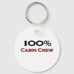 100 Prozent-Kabinen-Crew Schlüsselanhänger