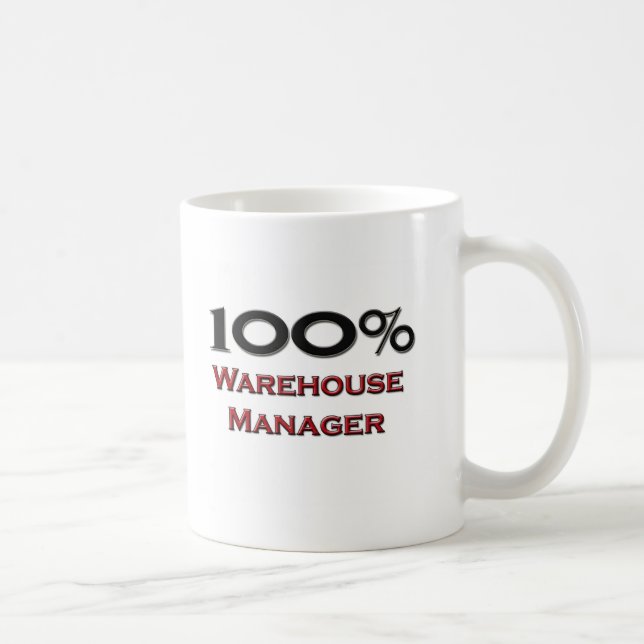 100 Prozent-Lager-Manager Kaffeetasse (Rechts)