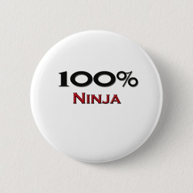 100 Prozent Ninja Button (Vorderseite)