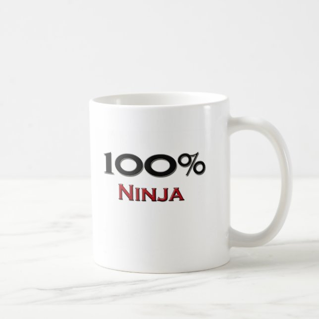 100 Prozent Ninja Kaffeetasse (Rechts)