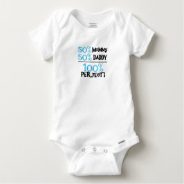 100 Prozent perfekt blau Baby T-shirt