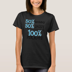 100 Prozent perfekt blau T-Shirt