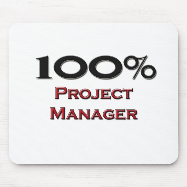 100 Prozent Projektmanager Mousepad (Vorne)