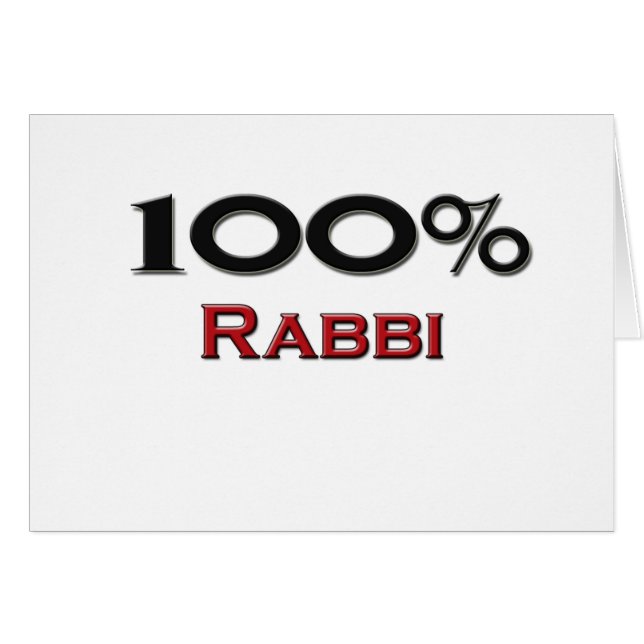 100 Prozent-Rabbiner (Vorderseite (Horizontal))