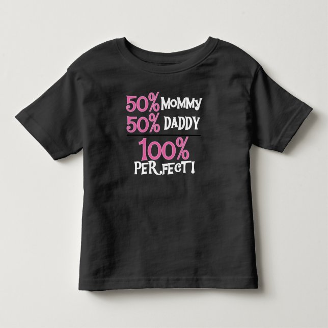 100 Prozent vervollkommnen Rosa Kleinkind T-shirt (Vorderseite)
