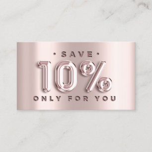 100 QRCODE EINFÜGEN 10%OFF-Rose für benutzerdefini Visitenkarte