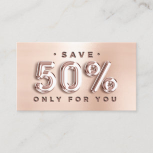 100 QRCODE EINFÜGEN 50%AUS ROSE Pink Balloons einf Visitenkarte