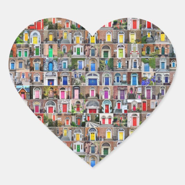 100 Regenbogentüren von Dublin Stickers (Vorderseite)
