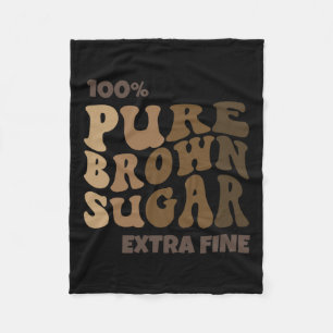 100% reiner brauner Zucker Melanin Proud Black His Fleecedecke