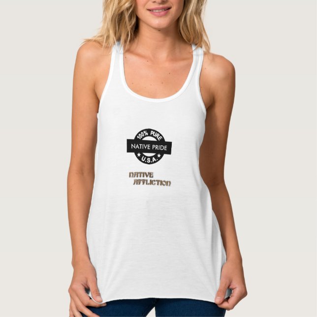 100 % reiner Ureinwohner Tank Top (Vorderseite)