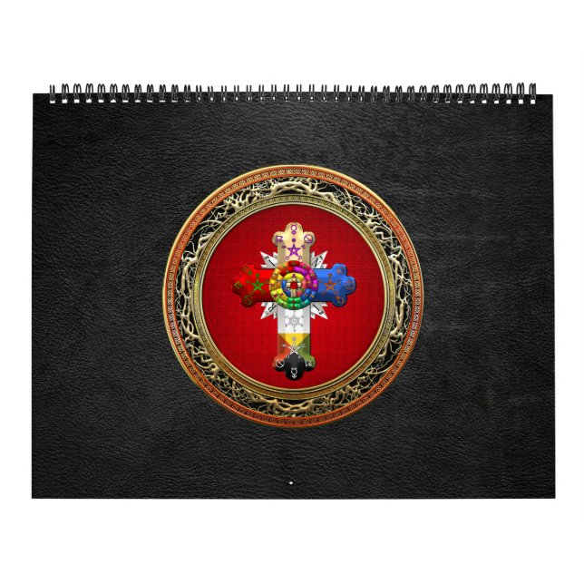 [100] Rosy Cross (Rose Croix) auf Red & Gold Kalender (Titelbild)