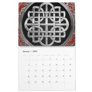 [100] Sacred Celtic Silver Knot Cross Kalender