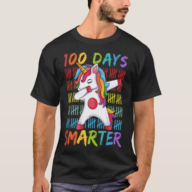 100. Schulabbingtag 100 Tage Intelligent T-Shirt (Vorderseite)