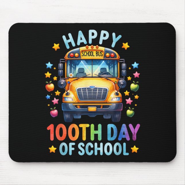 100. Schulbusfahrer 100 Tage in S Mousepad (Vorne)
