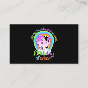 100. Schullehrer 100 Tage Intelligent Visitenkarte