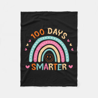 100. Schullehrer 100 Tage klüger Rainb Fleecedecke