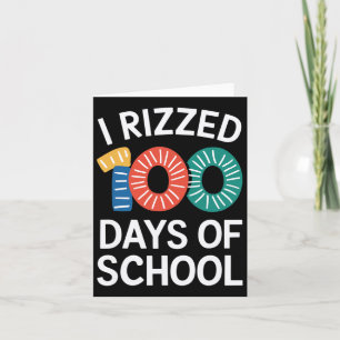 100. Schullehrer I Rizated 100 Days Karte