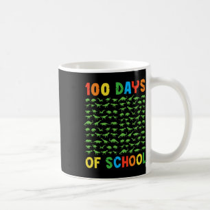 100. Schullehrer Kinder 100 Tage Dinosaurier Kaffeetasse