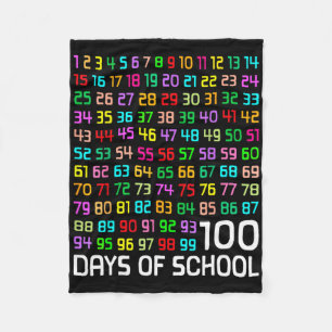 100. Schullehrer Kinder 100 Tage Mathematik Num Fleecedecke