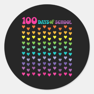 100. Schullehrer Kinder 100 Tage Mathematik Num Runder Aufkleber