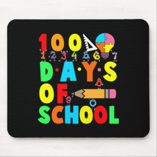 100. Schullehrer Kinder Kind glücklich 100 D Mousepad