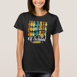 100. Schullehrer Kinder Kind glücklich 100 D T-Shirt