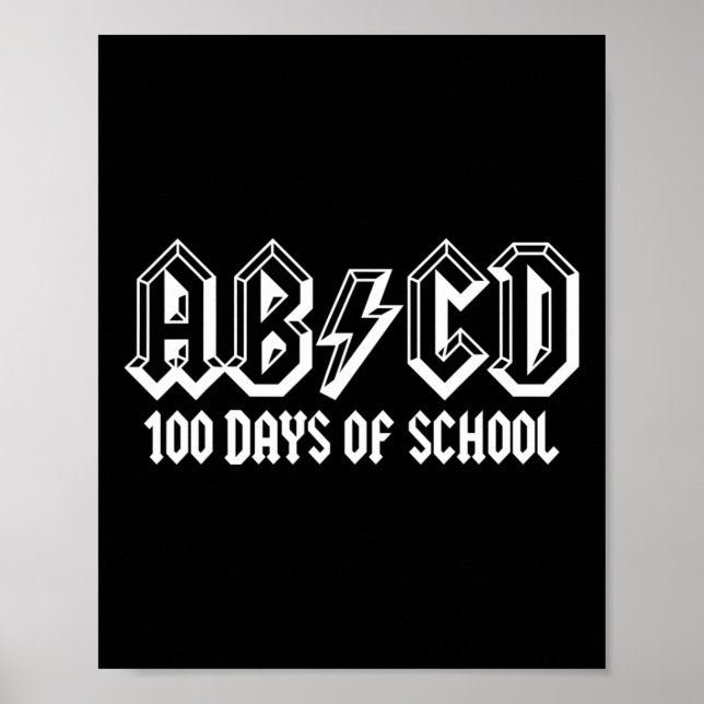 100. Schullehrer Kinder Kinder glücklich 100 Poster (Vorne)