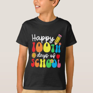 100. Schullehrer Kinder Kinder glücklich 100 T-Shirt