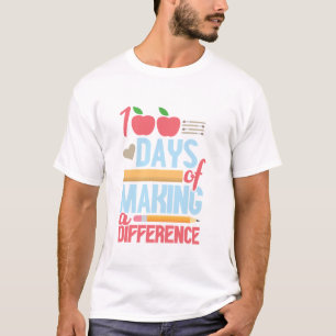 100. Schullehrer lange Schlange bis zum Shirt