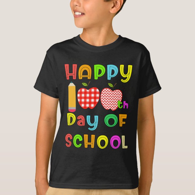 100. Schullehrer oder Student Kinder Spaß Gi T-Shirt (Vorderseite)