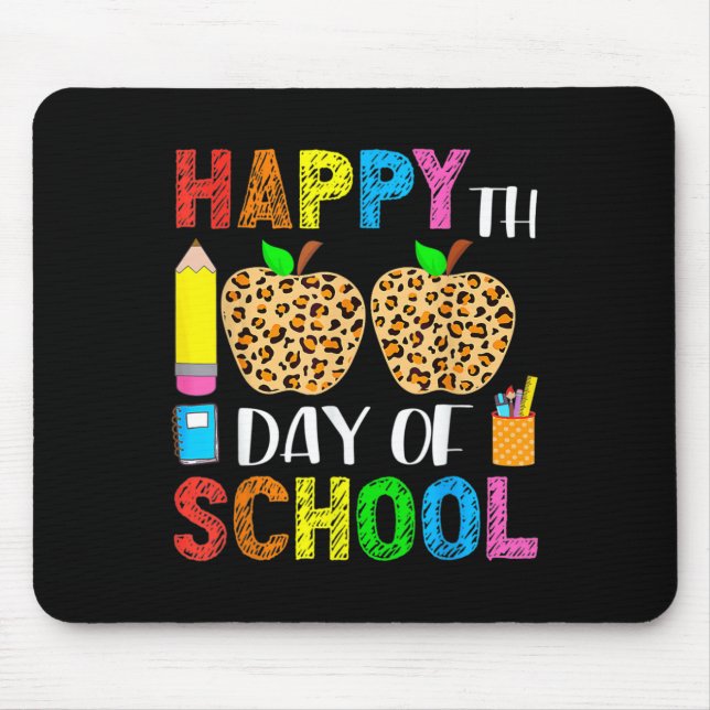 100. Schullehrer Student Leopard 100 Da Mousepad (Vorne)