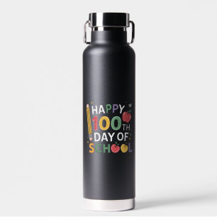 100. SchullehrerInnen glücklich 100 Tage Trinkflasche