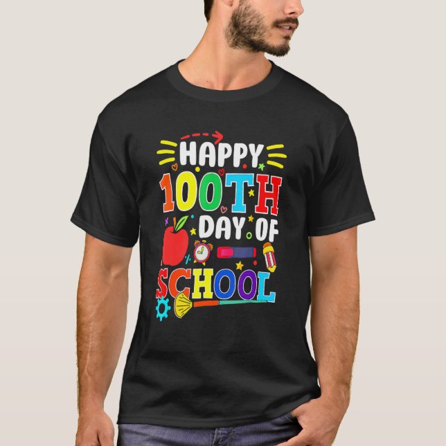 100. Schullehrertag 100 Tage T-Shirt (Vorderseite)