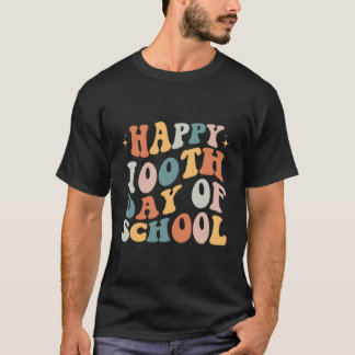 100. Schullehrertag glücklich 100 Tage T-Shirt