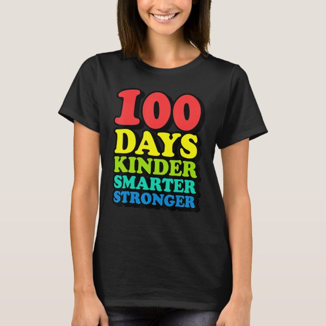 100. Schullehrertag Kind Jugend glücklich Ki T-Shirt (Vorderseite)