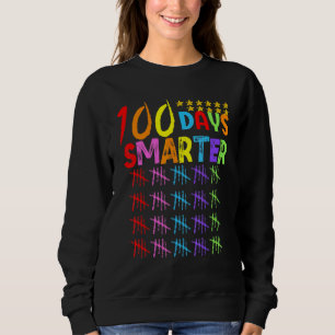 100. Schullehrertag Kinder glücklich 100 Tage Sma Sweatshirt