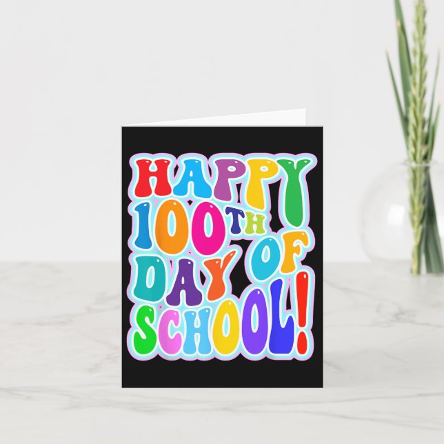 100. Schultag 100 Schultage 2 Karte (Vorderseite)